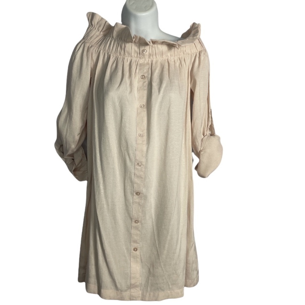 MinkPink Business Class Off Shoulder Dress Size Small - Picture 2 of 10